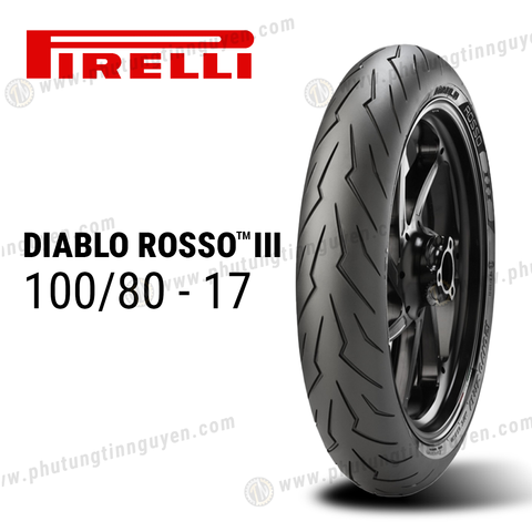  Vỏ xe Pirelli ROSSO 3 100/80R17M/CTL 52H Không ruột mã 2854700 