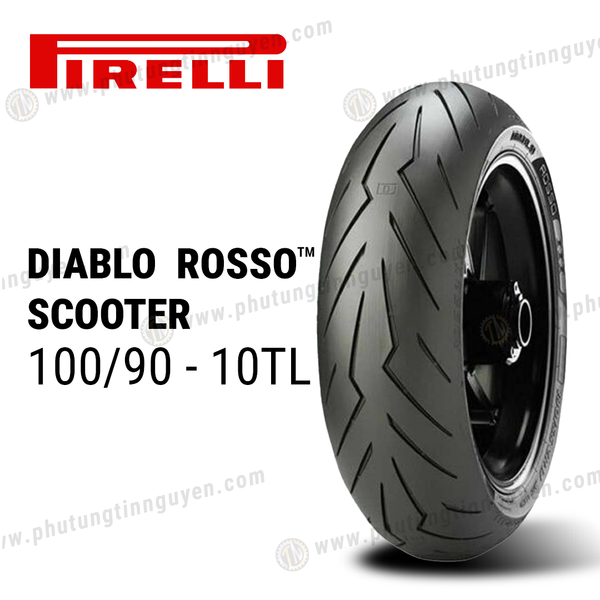  Vỏ Pirelli Rosso Scooter size 100/90-10 và 110/70-12 cho xe Lead, Vespa Không ruột 