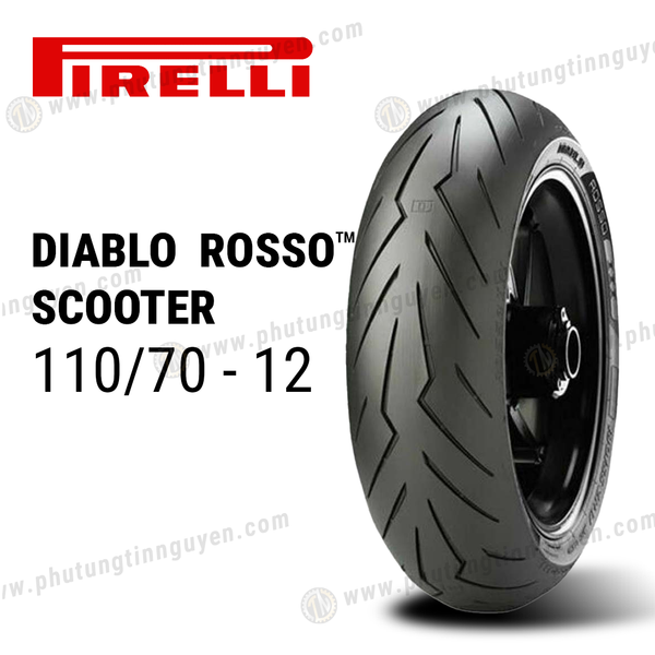  Vỏ xe Pirelli ROSSO SCOOTER 110/70 - 12 47P Không ruột 