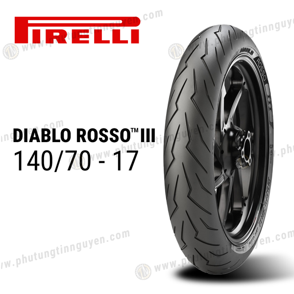  Vỏ xe Pirelli ROSSO 3 140/70R17M/CTL 66H Không ruột mã 3787100 