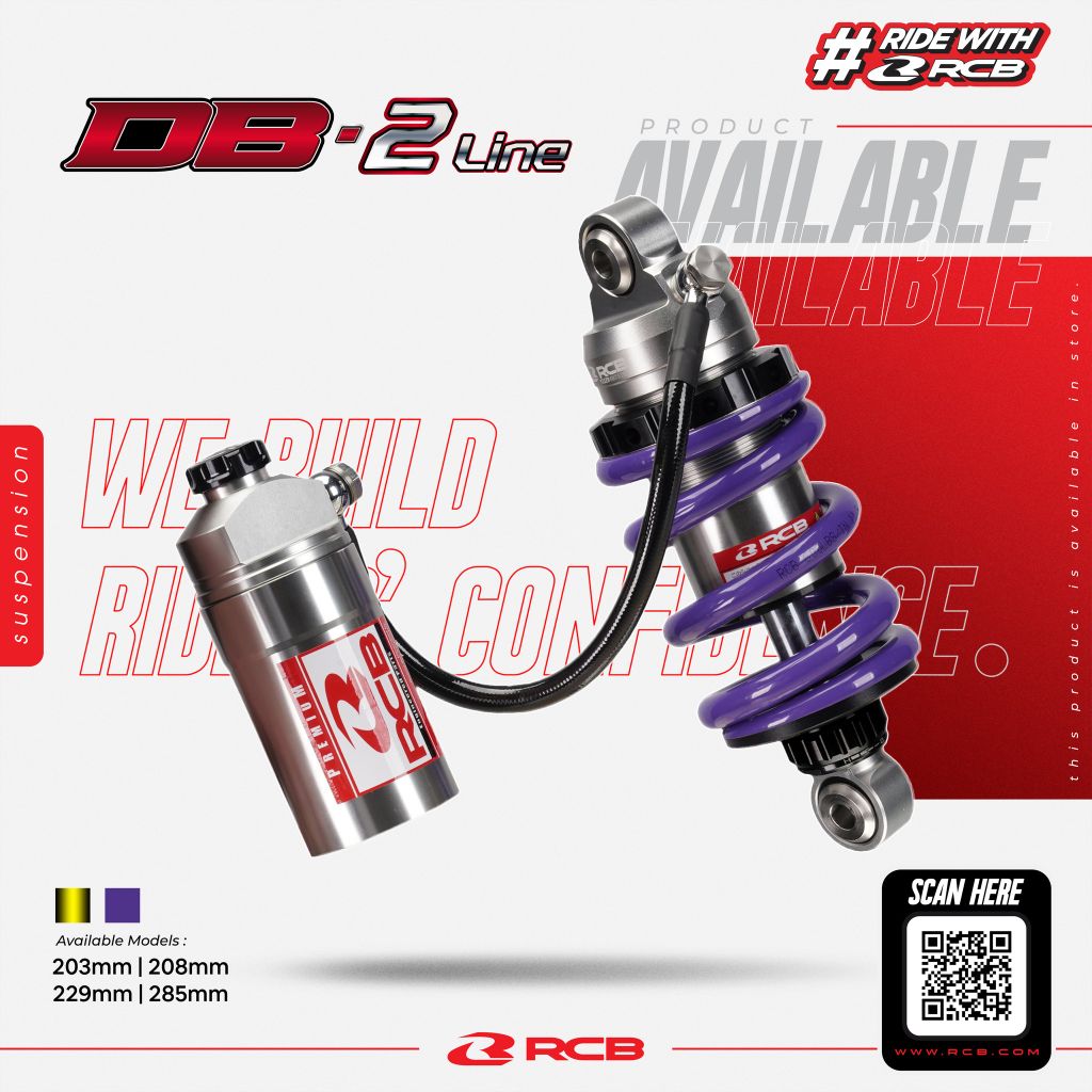 Phuộc RCB DB - 2 Line (G-TI) cho Exciter 135 chính hãng