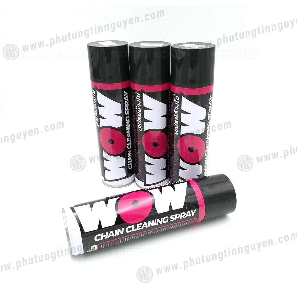 Vệ sinh sên Wow 600ml (chai xịt rửa sên rửa sét chống sét cao cấp nhập khẩu Thái Lan LUBE71 ) TẶNG CHÀ SÊN