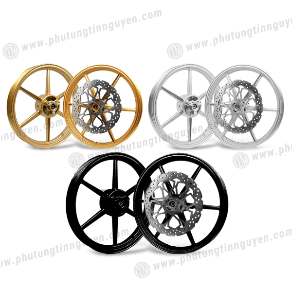  Mâm X1R 6 cây cho Satria-Raider chính hãng 3 màu bản 1.6-1.85 - Tặng đĩa trước 