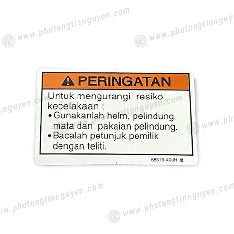  Tem thông số cảnh báo Satria hàng chính hãng 