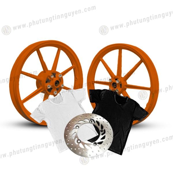  Mâm X1R 8 cây Exciter 150 bản 1.6 - 1.85 có 4 màu - tặng đĩa trước 