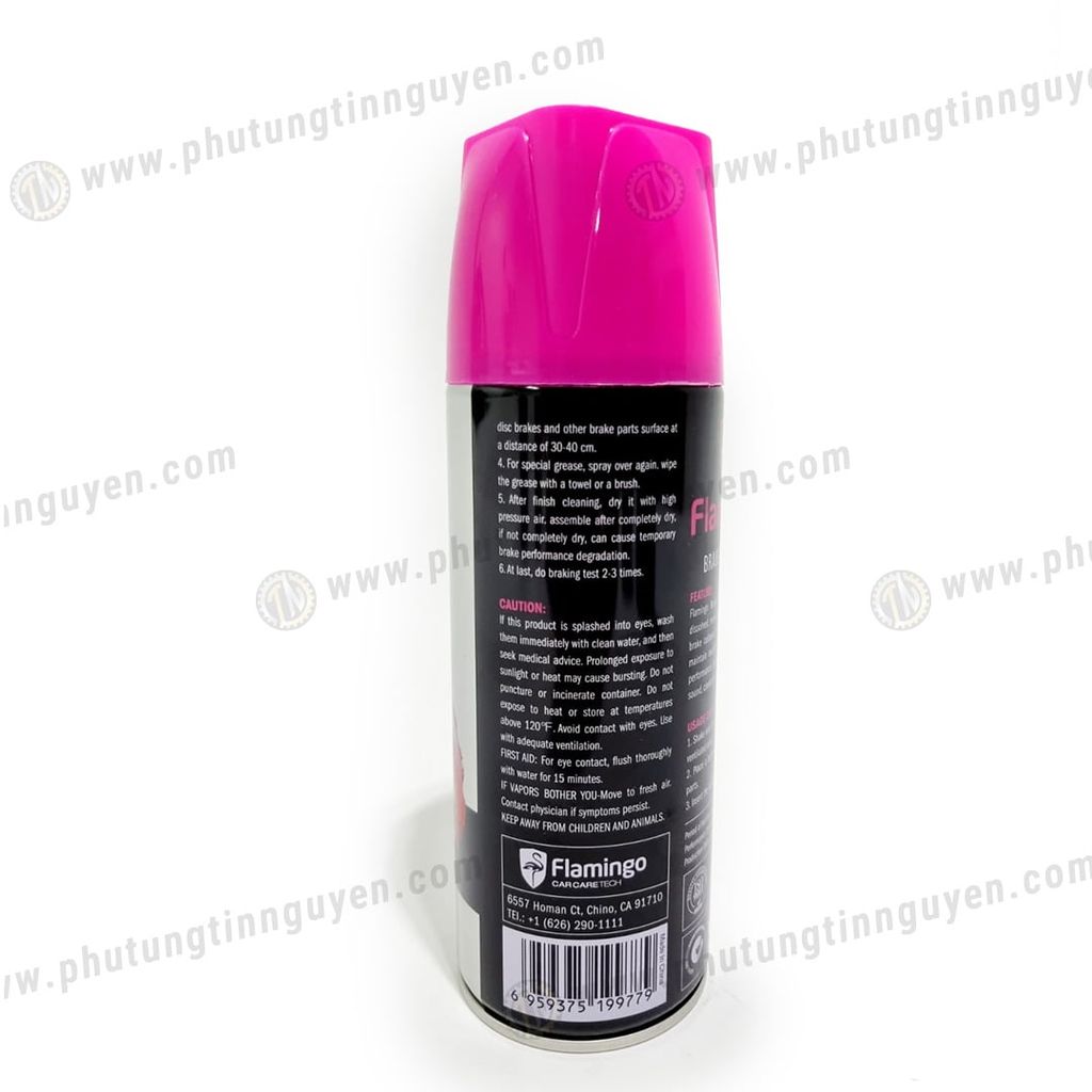 Dung dịch vệ sinh phanh Flamingo Brake Cleaner 450ml chính hãng mã F016