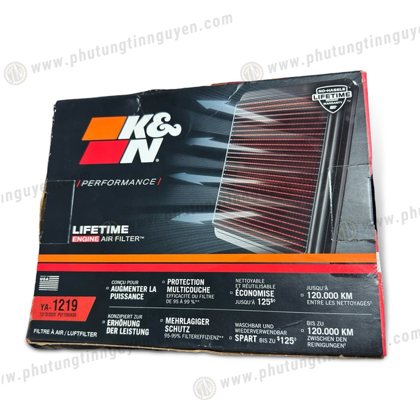  Lọc gió KN YA-1219 cho Yamaha R15v3, R15v4, MT-15, XSR155 hàng chính hãng 