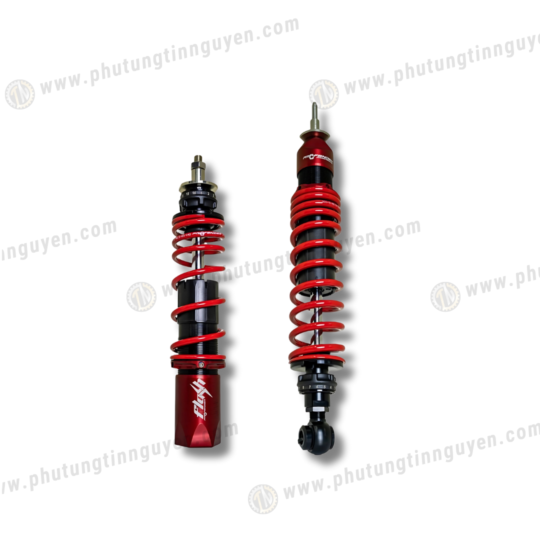 Phuộc Profender Flash Vespa Sprint / Primavera Không Bình Dầu ( Màu Đỏ ) 