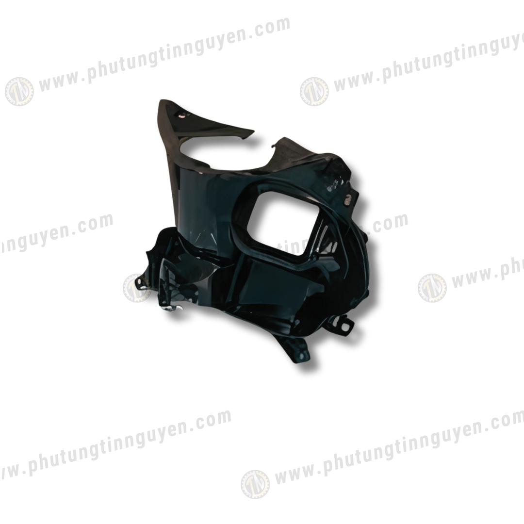  Ốp yếm ổ khoá vision vs 110 2015 2016 2017 2018 2019 đời xài smart key smartkey đen bóng AA 