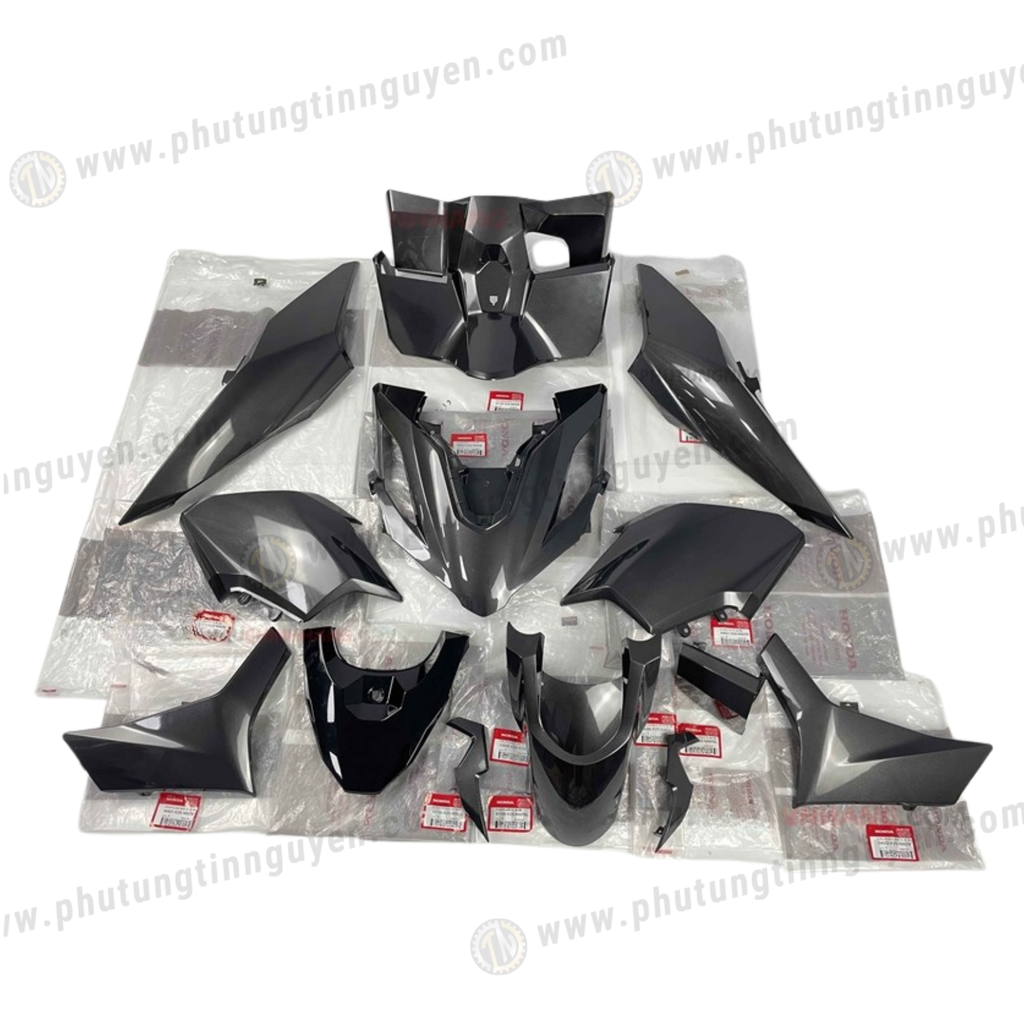 Dàn áo nhựa click vario 160 xám ĐEN BÓNG bản 2 thắng dĩa đĩa cbs thái lan ( bán lẻ từng món )