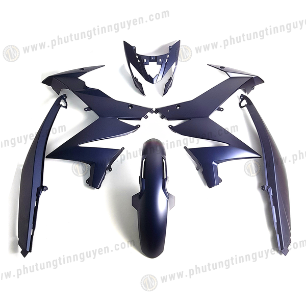  Dàn áo xe Satria màu xanh nhám chính hãng Suzuki 