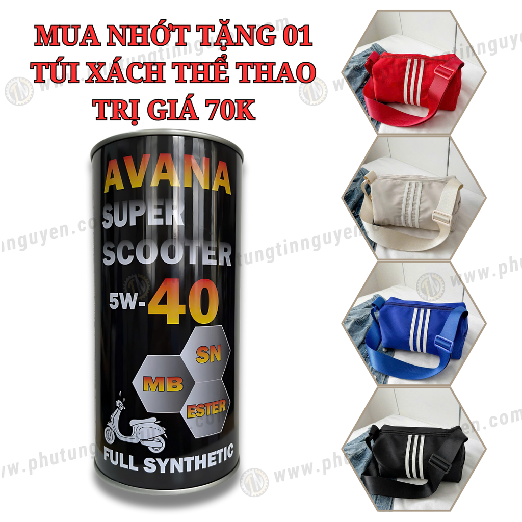 Nhớt Avana SUPER SCOOTER 5W40  800ml