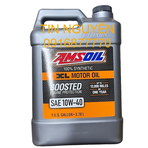  Nhớt xe hơi tổng hợp Amsoil Extended-Life (XL) 10w40 - Bình 3,78L 