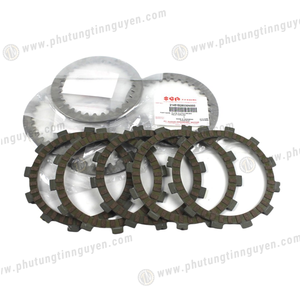  Bộ lá sắt, lá bố nồi xe Satria, Raider fi chính hãng Suzuki 