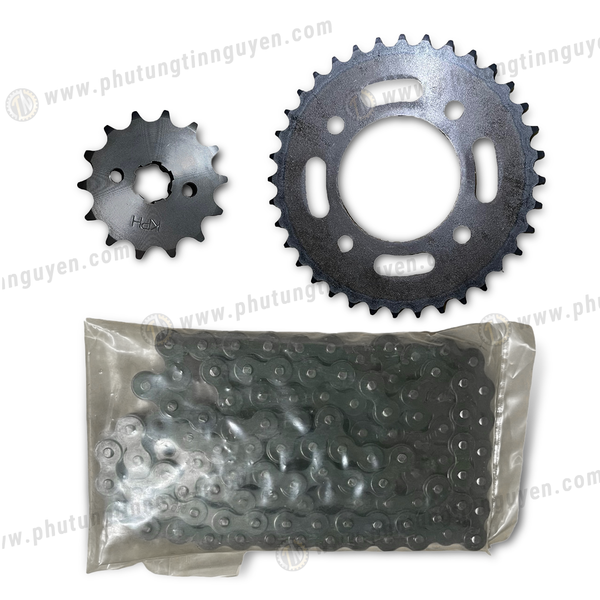  Bộ nhông sên dĩa WAVE THÁI 125i 2018 2020  chính hãng 