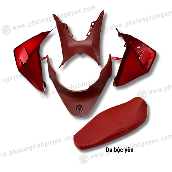  Bộ nhựa nhám Wave đỏ chính hãng Honda Thái 