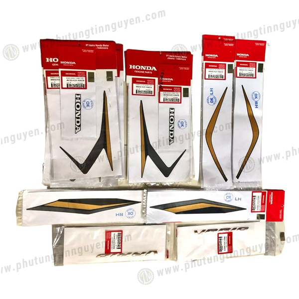  Bộ tem xe Vario 125 2023 đen nhám chính hãng Honda 