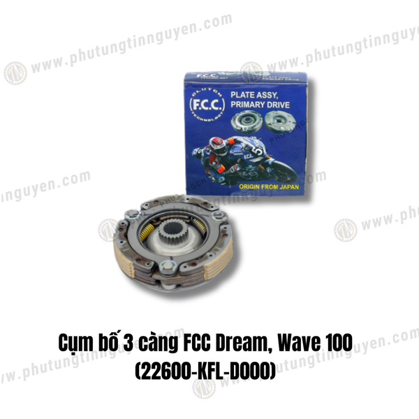  Cụm bố 3 càng FCC Dream, Wave 100 (22600-KFL-D000) 