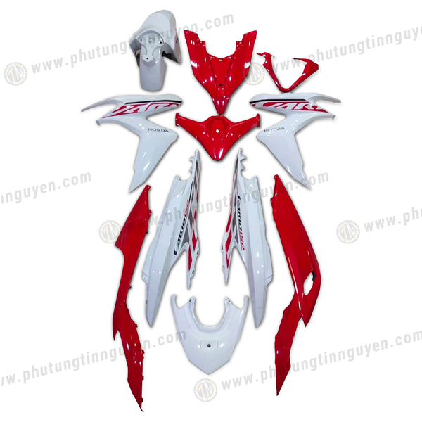  Dàn áo Vario màu trắng đỏ 125 đời 2018 đến nay chính hãng Honda 