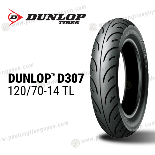  Vỏ xe DUNLOP 120/70-14 TL D307 