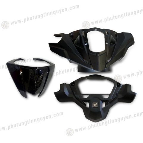  Bộ ốp đầu Vario 125 2023 màu đen bóng hàng tháo xe chính hãng Honda 