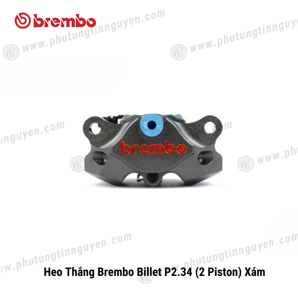 Heo Thắng Brembo Billet P2.34 (2 Piston) Xám 120A44110
