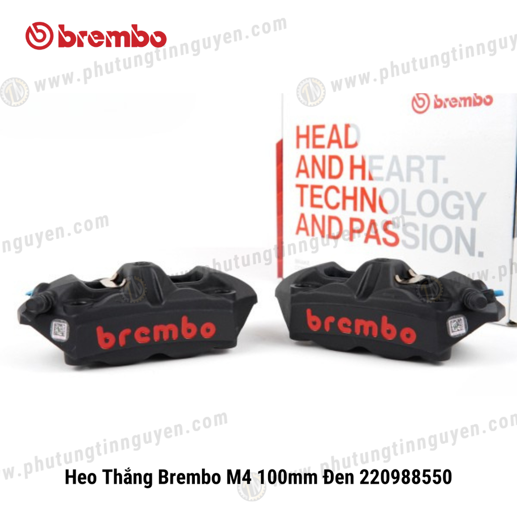 Heo Thắng Brembo M4 100mm Đen 220988550