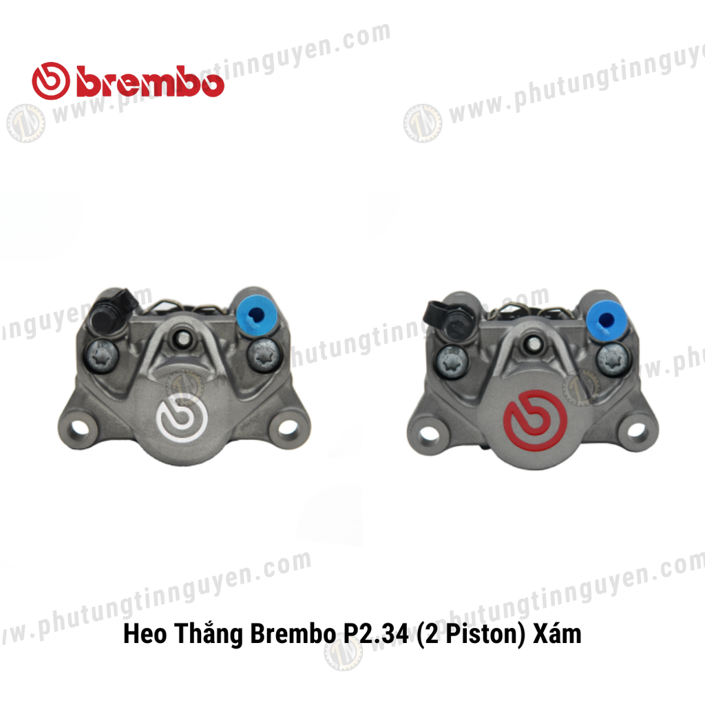 Heo Thắng Brembo P2.34 (2 Piston) Xám