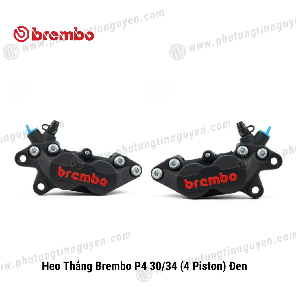 Heo Thắng Brembo P4 30/34 (4 Piston) Đen