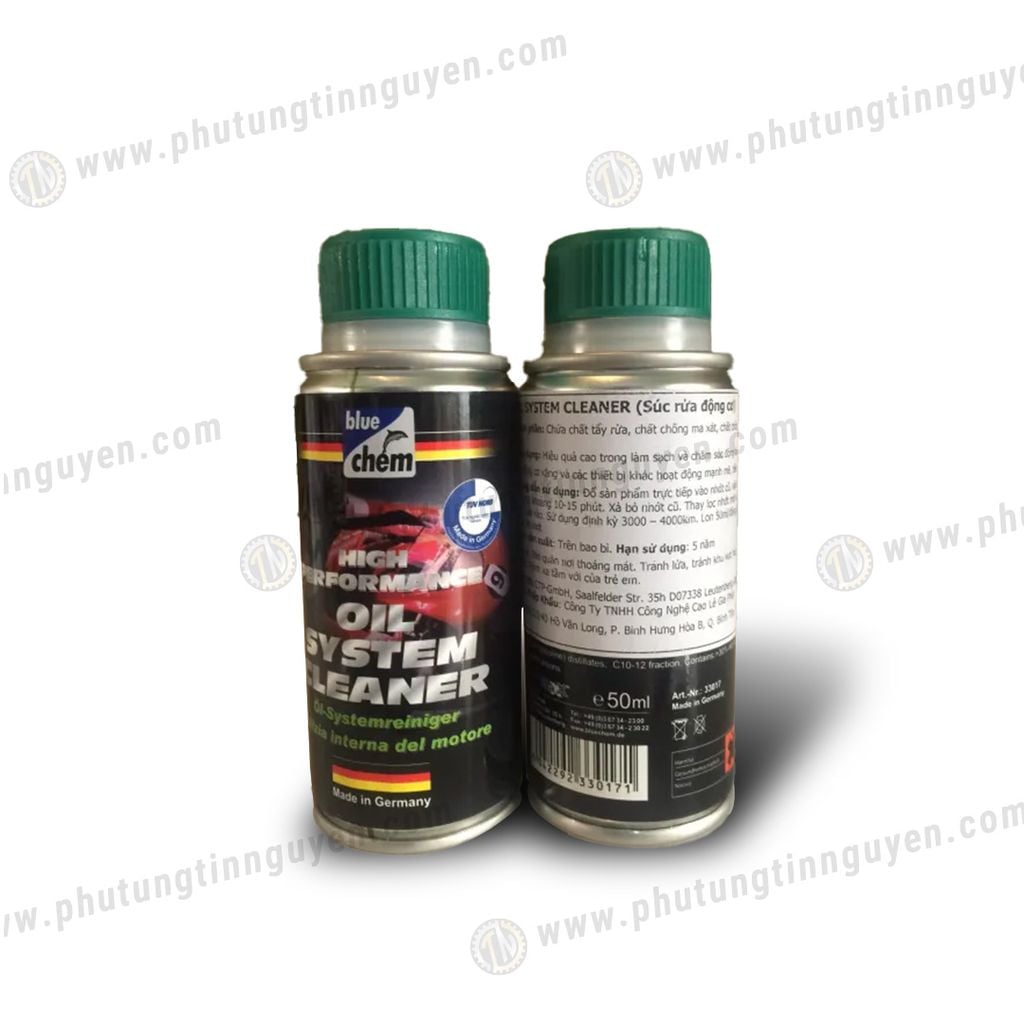 Vệ sinh buồng nhớt trước khi thay nhớt Bluechem Oil System Cleaner 50ml (nắp xanh)