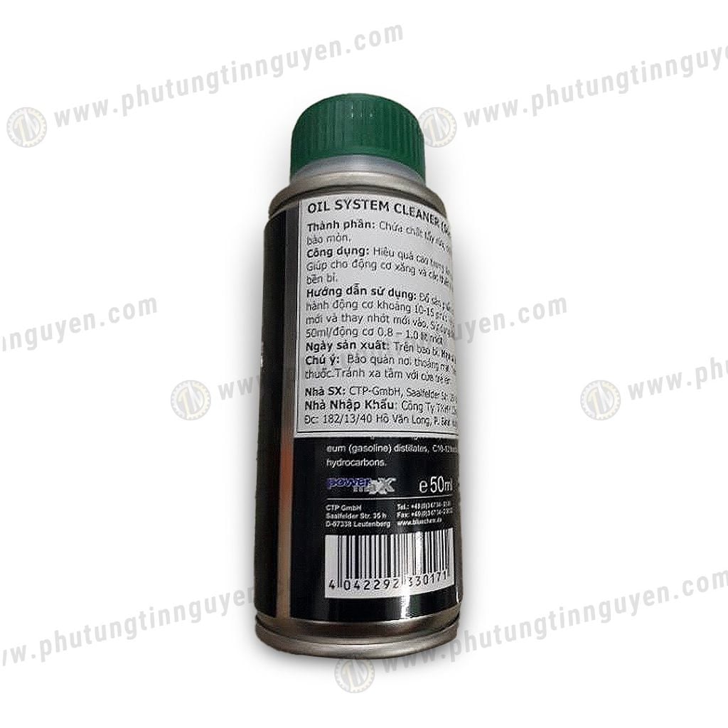 Vệ sinh buồng nhớt trước khi thay nhớt Bluechem Oil System Cleaner 50ml (nắp xanh)