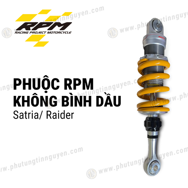  Phuộc RPM cho Satria - Raider không bình dầu màu vàng hàng chính hãng có bảo hành 