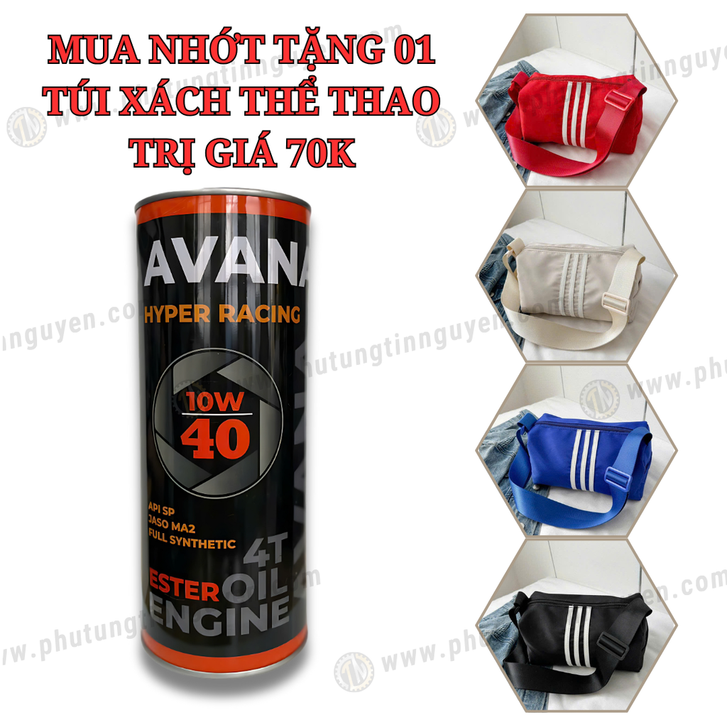 Nhớt Avana HYPER RACING 10W40  1000ml
