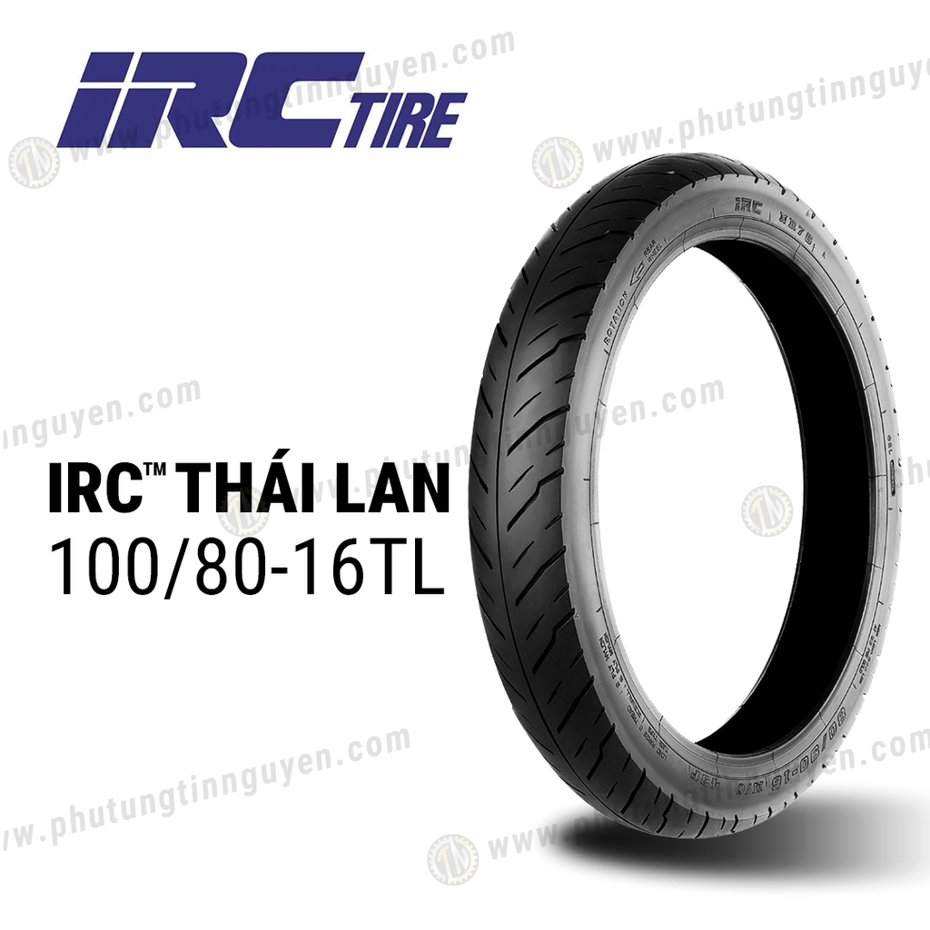 Vỏ xe INOUE (IRC) Thái Lan 100/80-16 TL