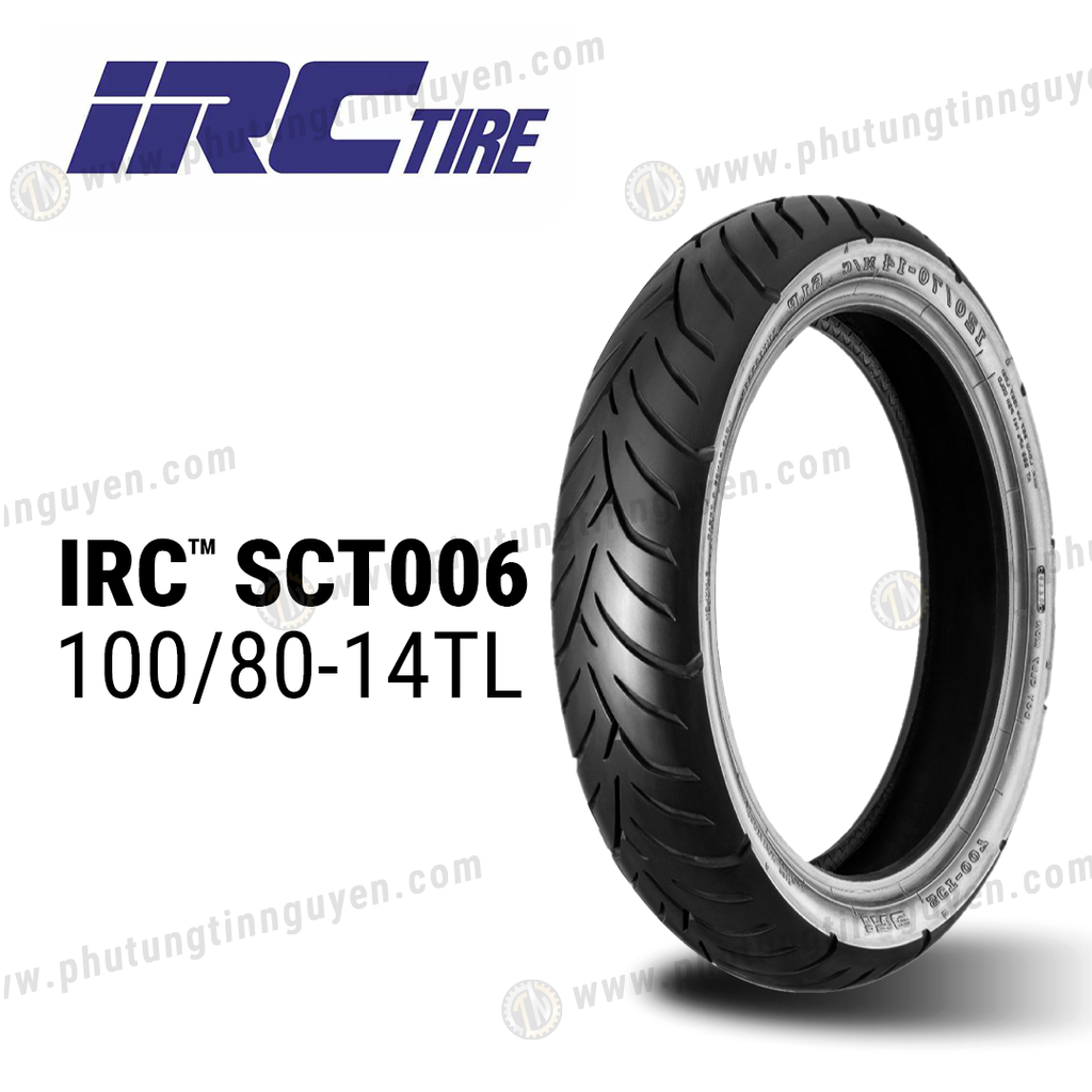 Vỏ xe INOUE (IRC) SCT006 100/80-14 TL