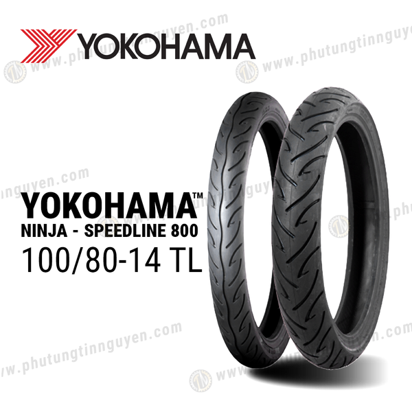  Vỏ xe YOKOHAMA 100/80-14 TL (S800) 