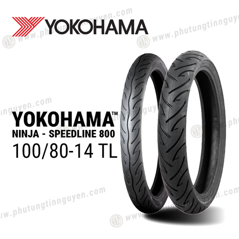  Vỏ xe YOKOHAMA 100/80-14 TL (S800) 
