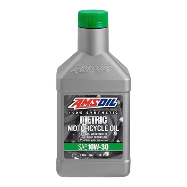  Nhớt xe số, xe ga, xe PKL Amsoil Metric 10W30 (MCT) 946ml chính hãng 