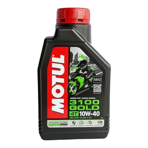  Nhớt xe số, xe mô tô cao cấp Motul 3100 Gold 10W40 chính hãng - 1Lit 