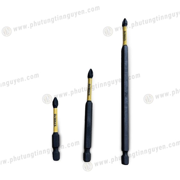  Mũi Vít DeWalt Ph2 chính hãng mũi bake có 3 size màu đen 