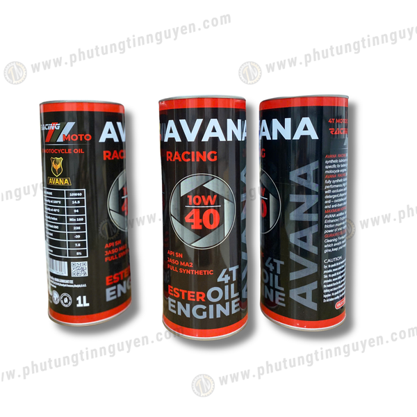 Nhớt động cơ đốt trong Avana 4T Motorcycle 10W40 Fully Synthetic 1000m
