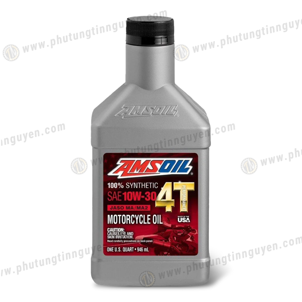  Nhớt xe số Amsoil 4T 10W30 (MC3) 946ml chính hãng 