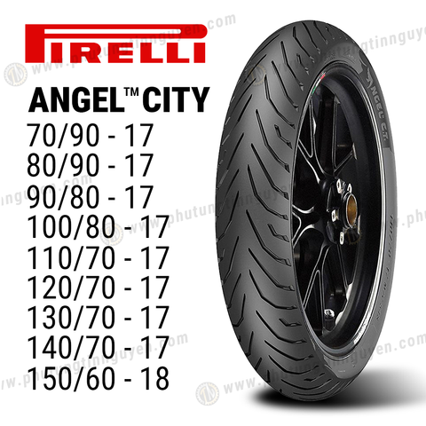  Vỏ xe Pirelli ANGEL CITY SIZE 17  [ĐỦ SIZE] Không ruột 
