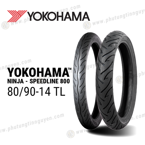  Vỏ xe YOKOHAMA 80/90-14 TL (S800) 
