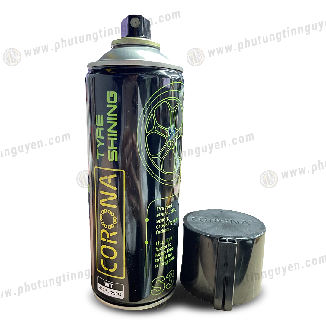  Chai xịt Corona làm sạch và phục hồi độ bóng cho vỏ, yên, nhựa nhám xe 400ml 