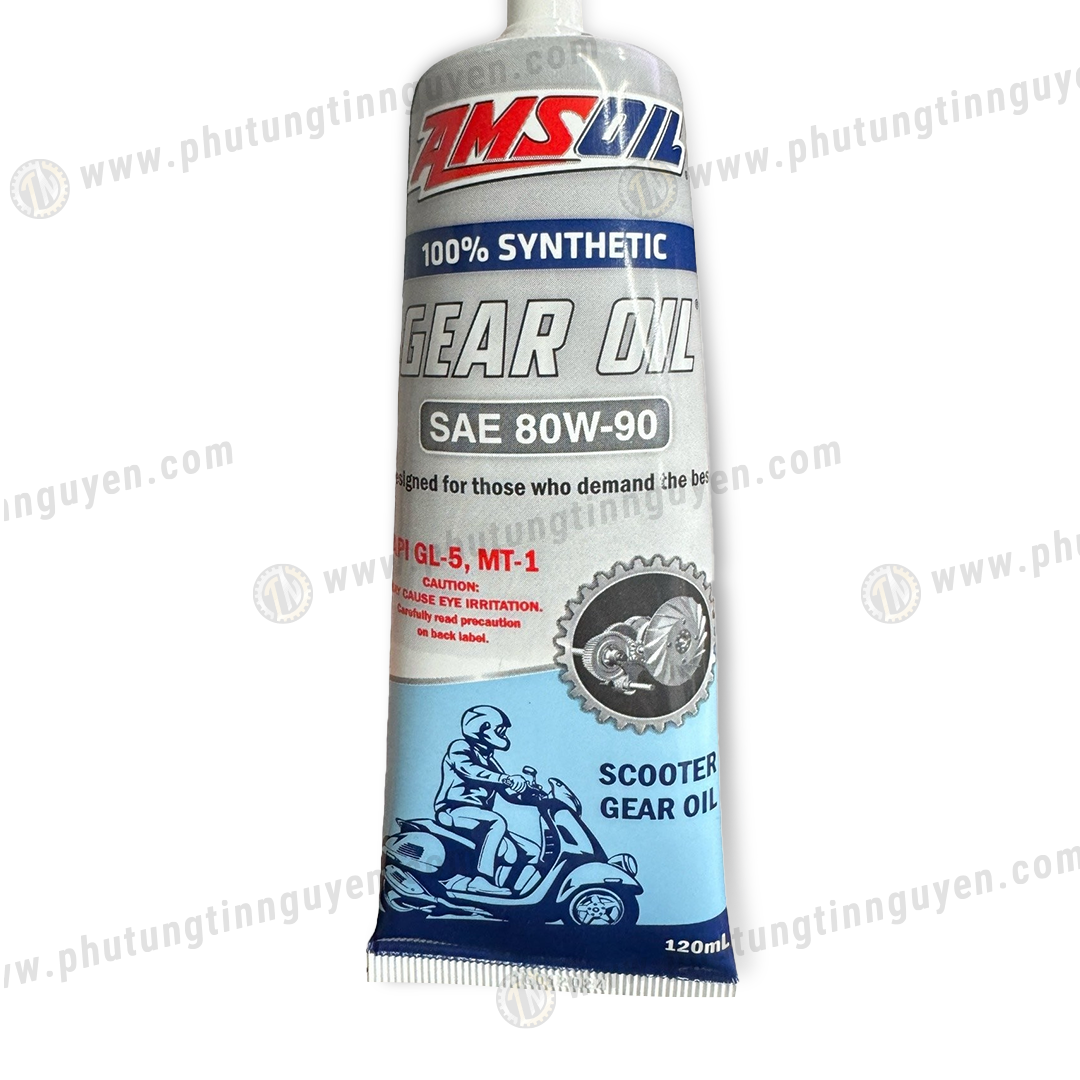 Nhớt hộp số xe tay ga tổng hợp Amsoil Gear Oil 80W90 120ml hàng chính