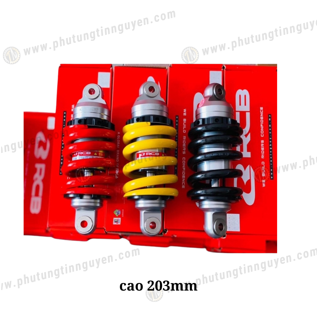  Phuộc RCB E2 cho Exciter 135 cao 203mm chính hãng 