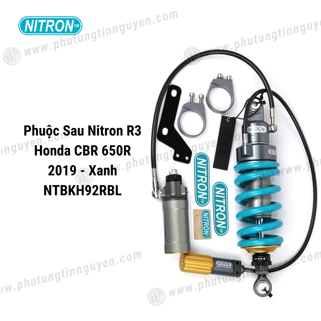 Phuộc Sau Nitron R3 Honda CBR 650R 2019 - Xanh NTBKH92RBL  Nitron Japan 