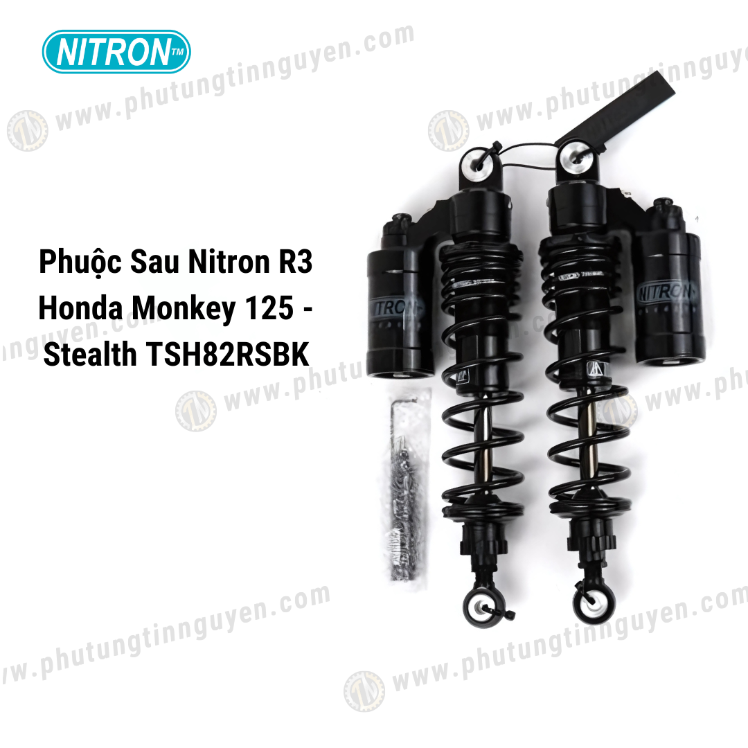  Phuộc Sau Nitron R3 Honda Monkey 125 - Stealth TSH82RSBK Nitron Japan 
