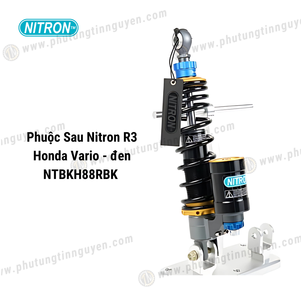 Phuộc Sau Nitron R3 Honda Vario - đen NTBKH88RBK Nitron Japan